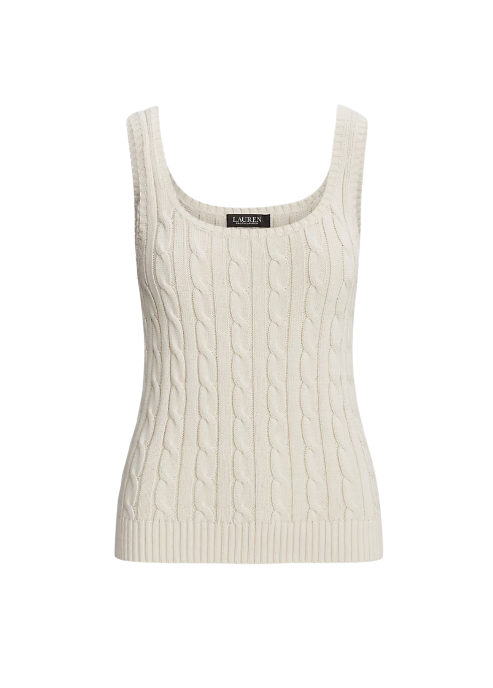 Sleeveless Cable-Knit